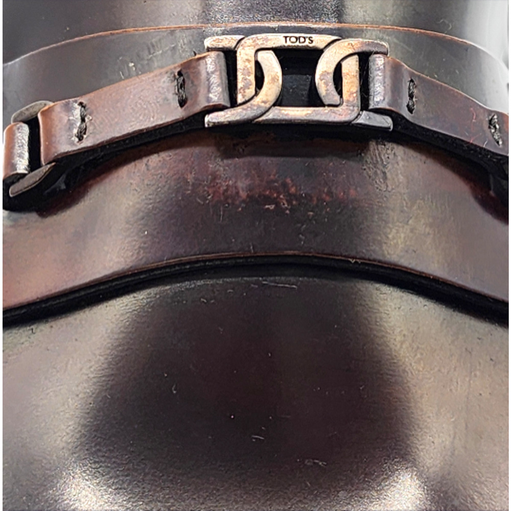 Tod’s City Gommino Leather Loafers Brown UK 7 US 8.5 EU 41.5 - New $695 - Picture 8 of 11